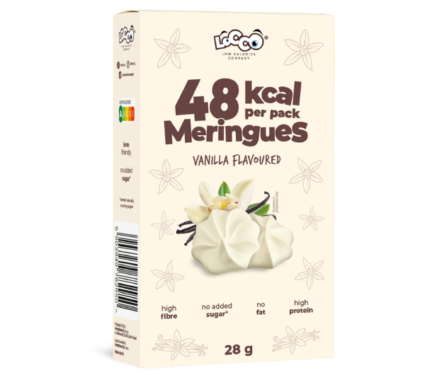 AmerPharma Locco 48 kcal Niskokaloryczne bezy proteinowe Waniliowe - 1503764 - zdjęcie